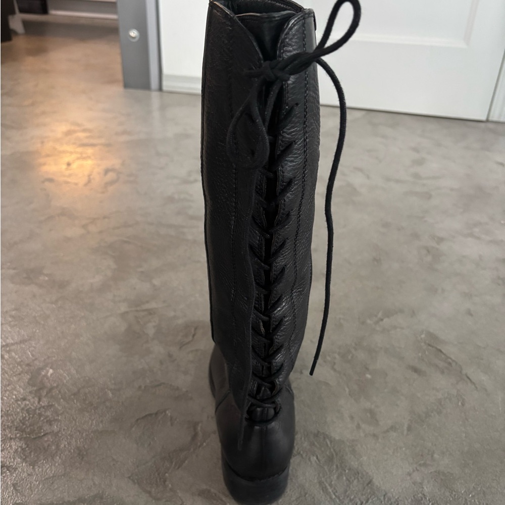 Sofft Black Leather Knee-High Boots - Picture 5 of 7